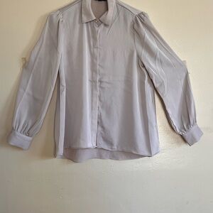 Elegant Men's Light Gray Dress Shirt